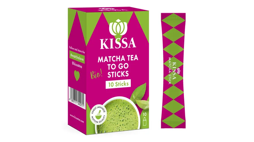 KISSA Bio Matcha Tea to go Sticks 15 g