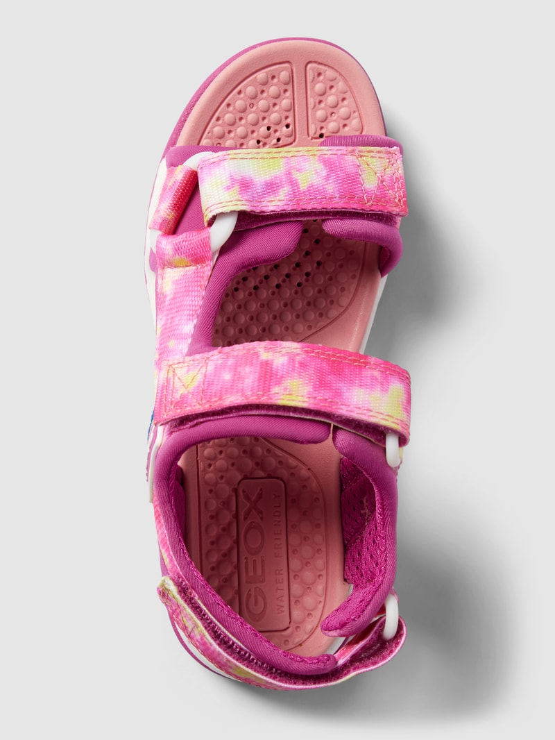 Sandalen mit Allover-Muster Modell 'J BOREALIS GIRL' in pink