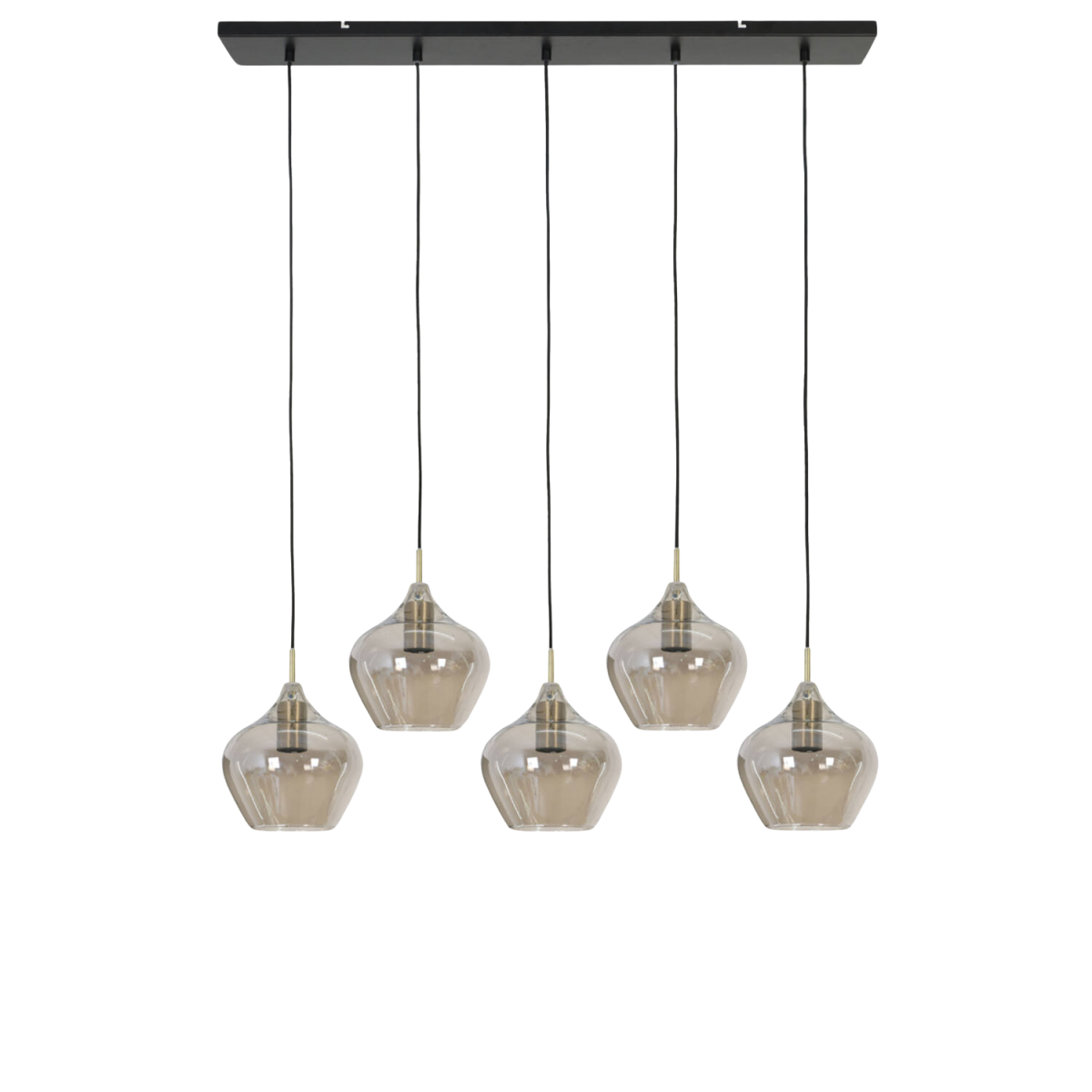 Trendhopper 5-flg Hängeleuchte Rolf Antik Bronze