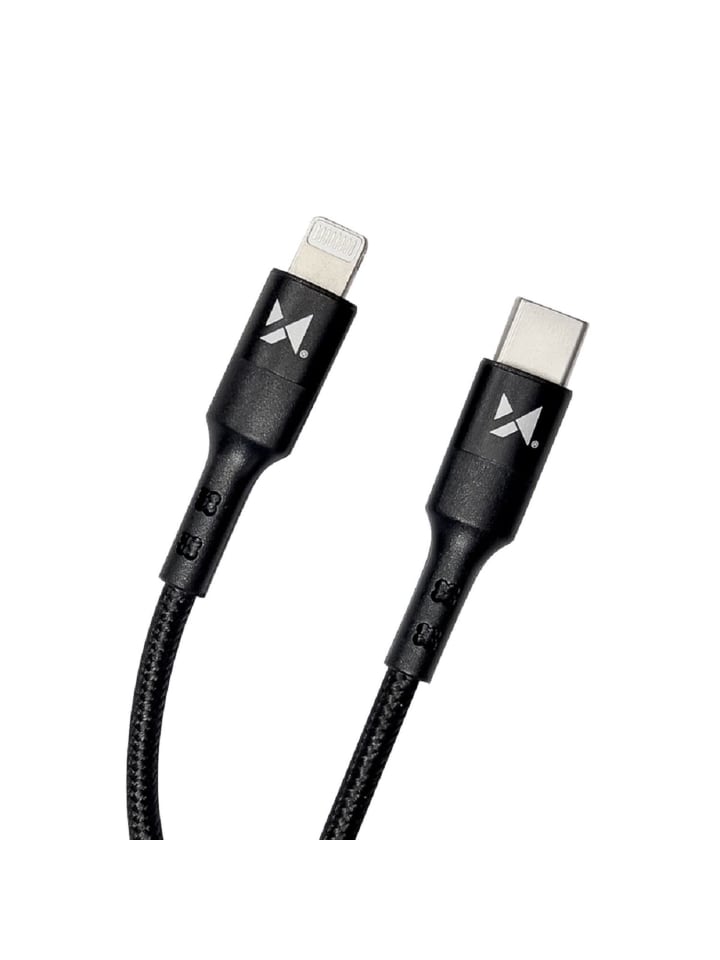 Wozinsky Ladekabel USB Typ C Kabel - iPhone 18W Schwarz 2m in Schwarz günstig kaufen onesize