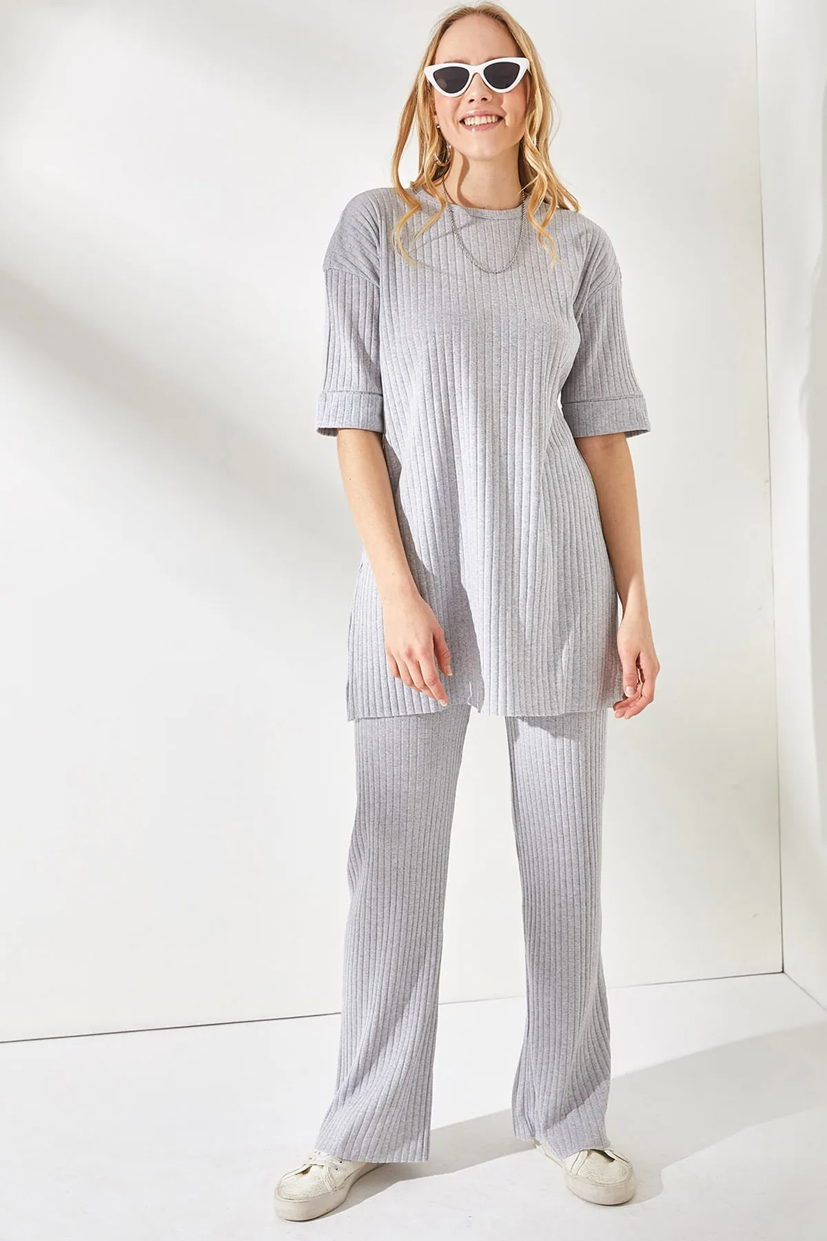 Olalook  Zweiteiler - Grau - Regular Fit