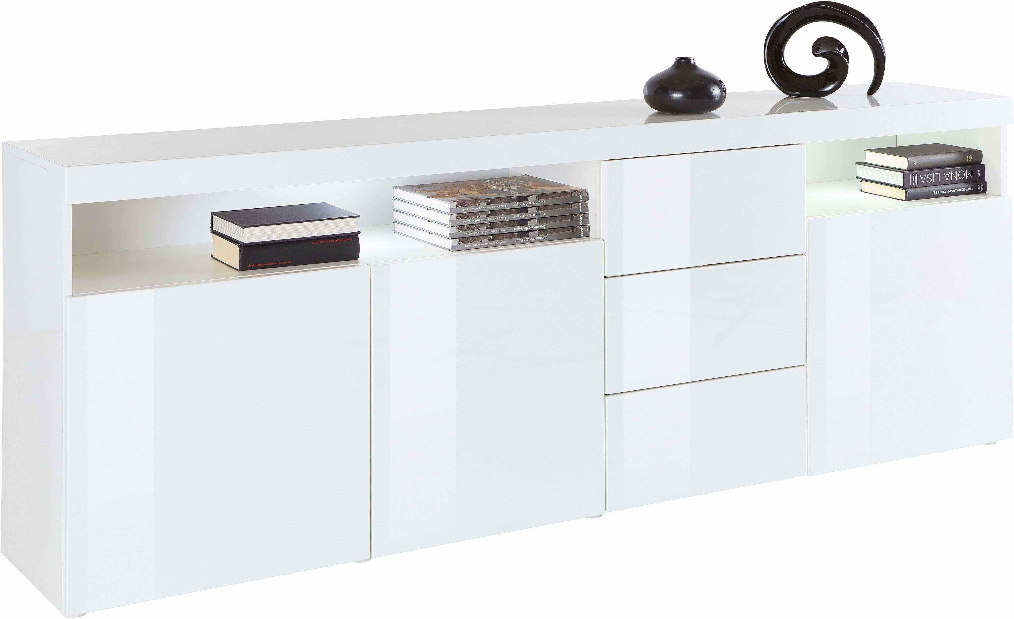 borchardt Möbel Sideboard Kapstadt, Breite 200 cm mit 3 Schubkästen