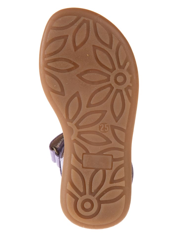kmins Leder-Sandalen in Lila günstig kaufen