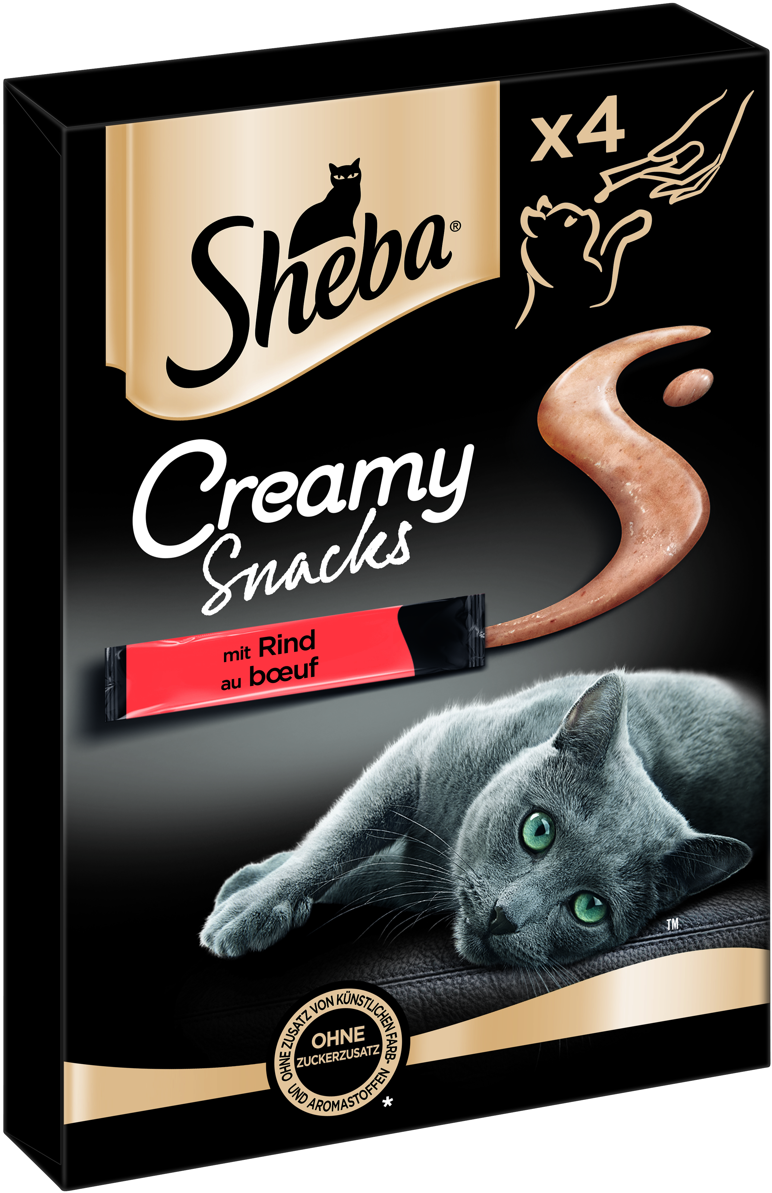 Sheba Snacks Sheba Beutel Creamy Snacks Rind 44x12 g