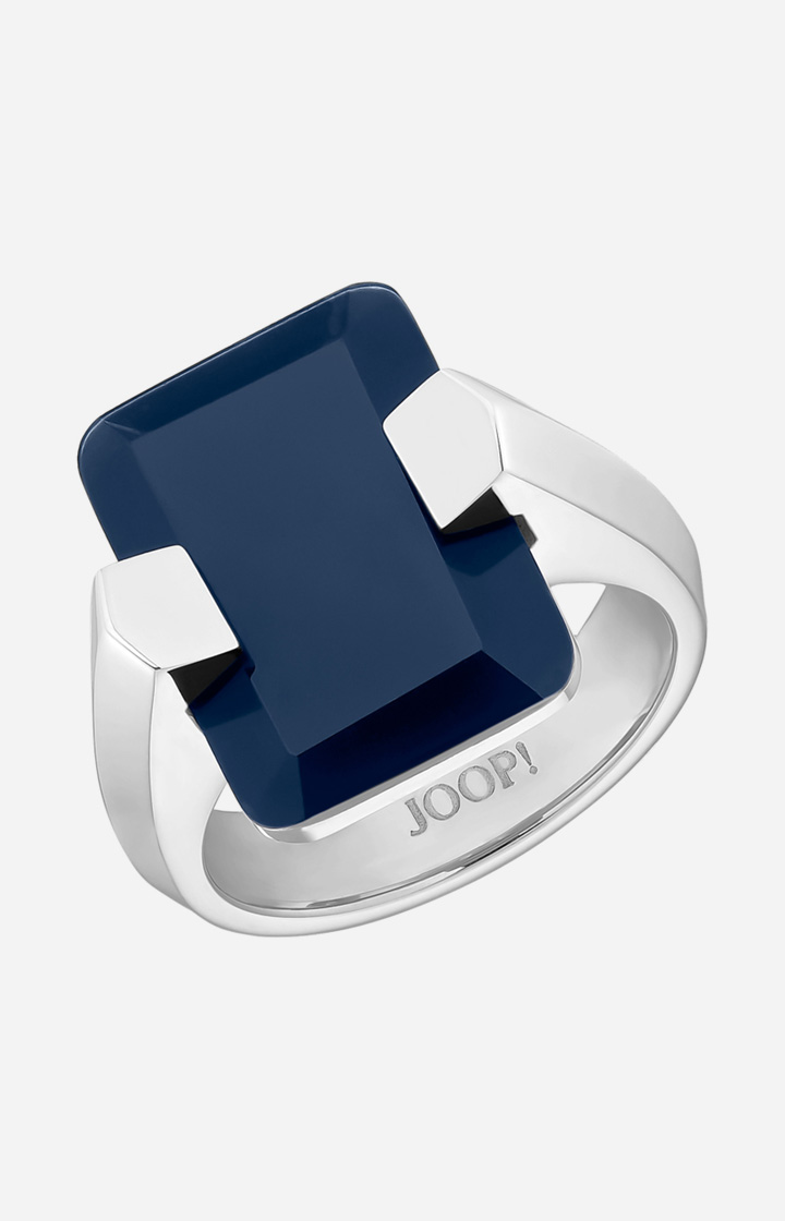 Ring in Silber/Blau