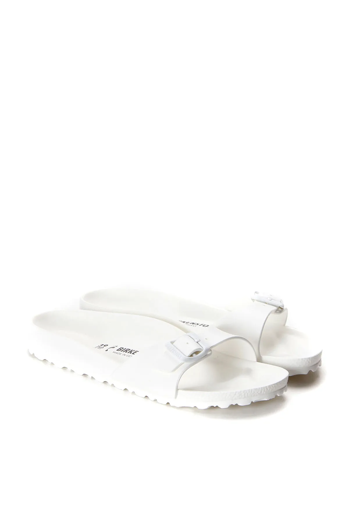 Birkenstock  Pantolette - Weiß - Flacher Absatz