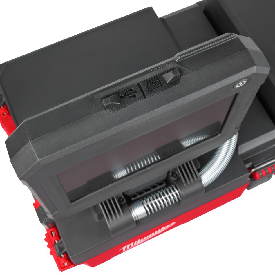 Milwaukee 4933498371 M12 PACKOUT akkumulátoros csatornavizsgáló kamera 23m 18mm HD kamera akkumulátor és töltő nélkül, dobozban