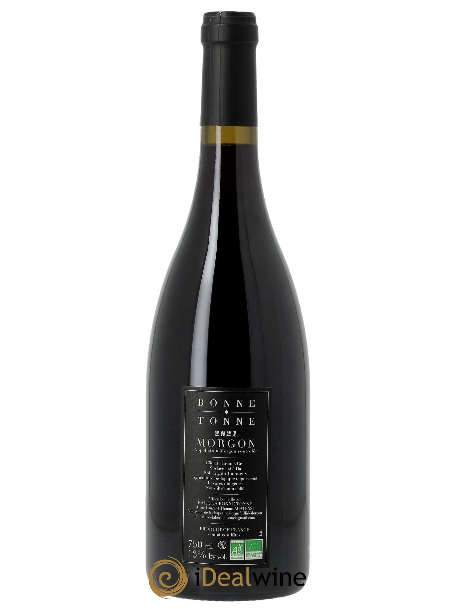 Morgon Grand Cras La Bonne Tonne  2021 - Lot de 1 Bouteille