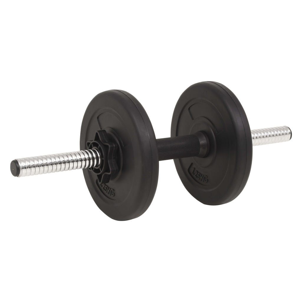 vidaXL Hantel-Set Langhantel- und Kurzhantelset 30 kg