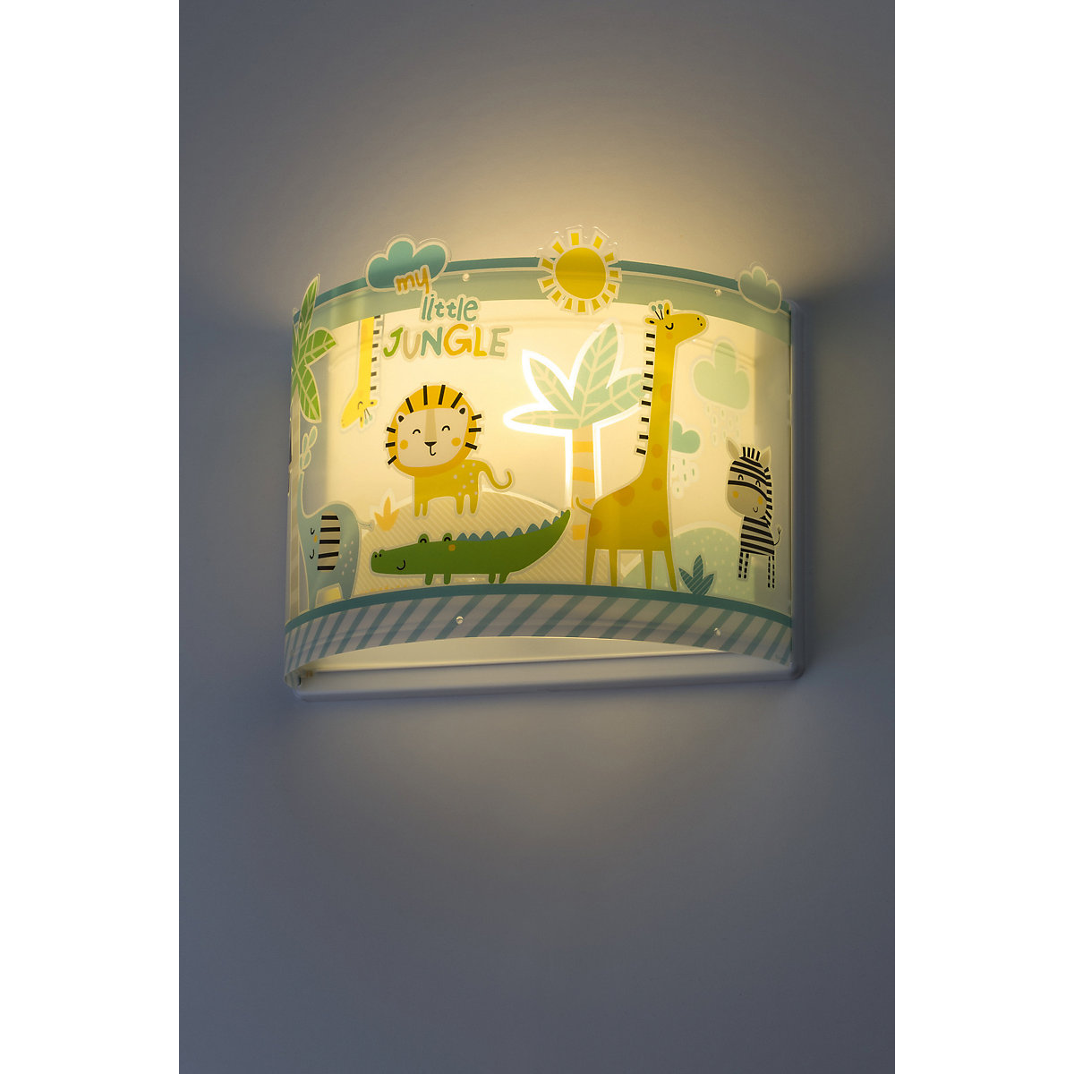 Wandleuchte Little Jungle, blau