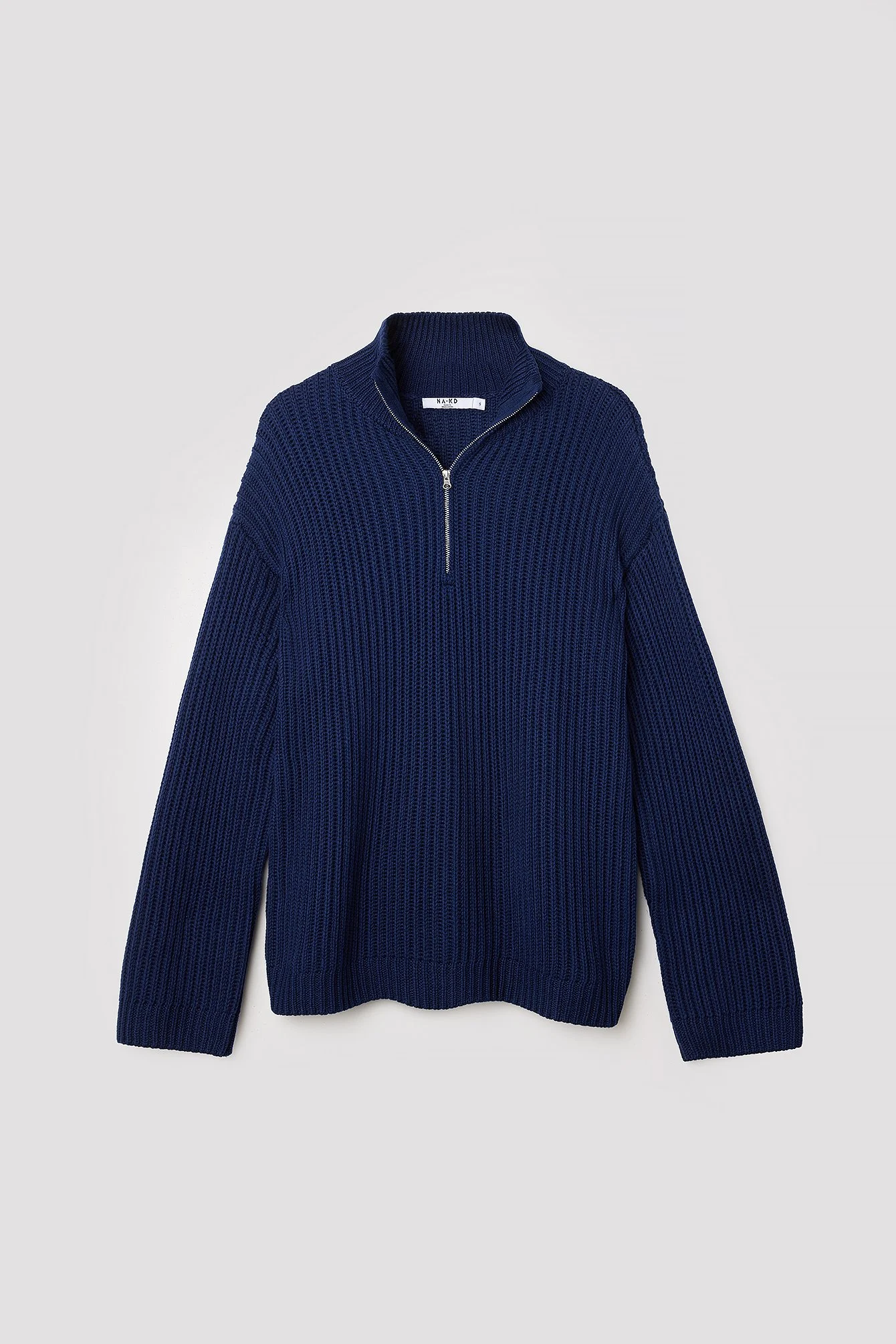 Reißverschluss vorne Strickpullover