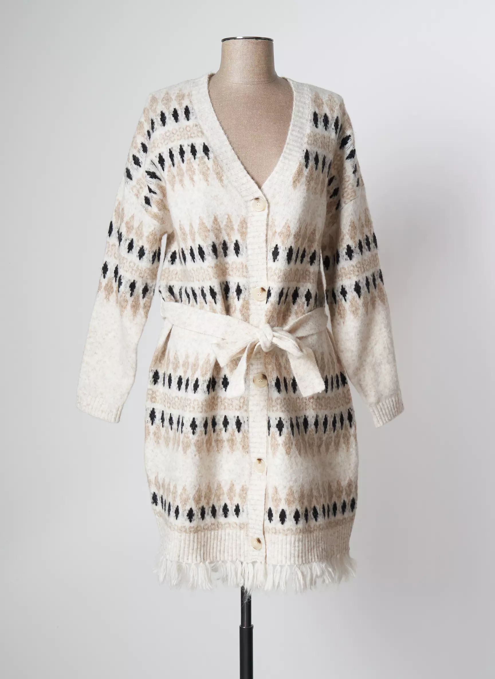 Cream Gilet Femme couleur beige