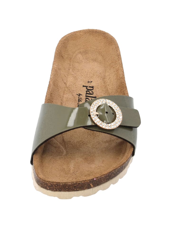 palado Pantoletten in khaki lack günstig kaufen