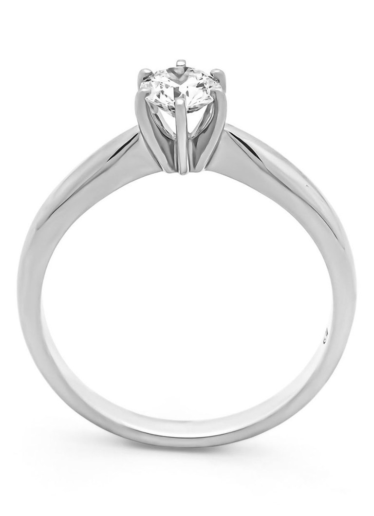 Anello Diamond Point in oro bianco, diamante da 0,40 ct, motivo Cuori e Frecce