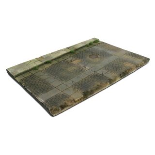 Scenics Diorama Bases: 31x21 Cobblestone street with a drain