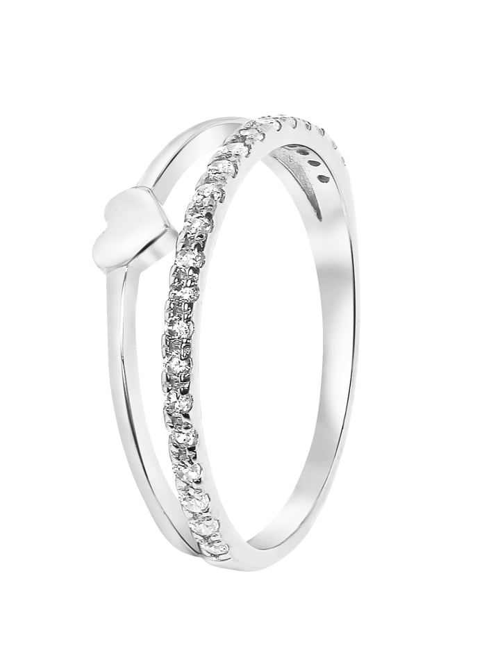 Lucardi 925 Silber Ring  Herz günstig kaufen