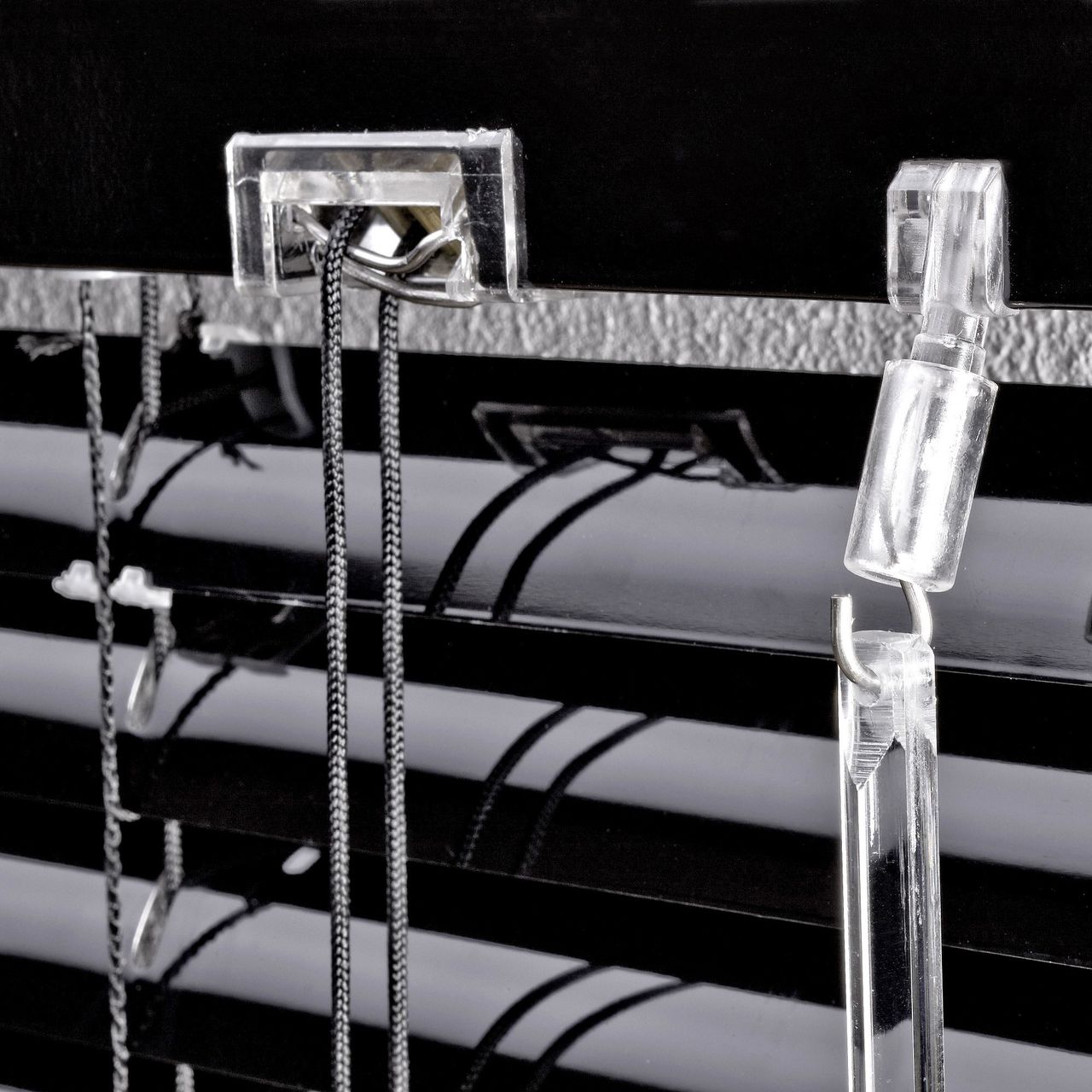 Bella Casa Aluminium-Jalousie, schwarz, 160 x 150 cm