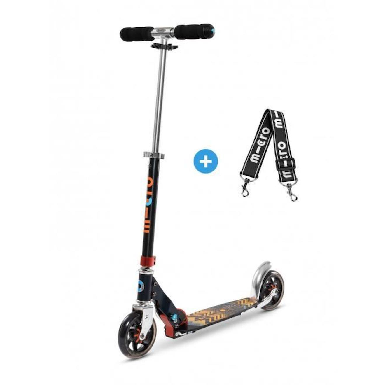 Trottinette pliable – Micro Speed+ Black/Orange orange