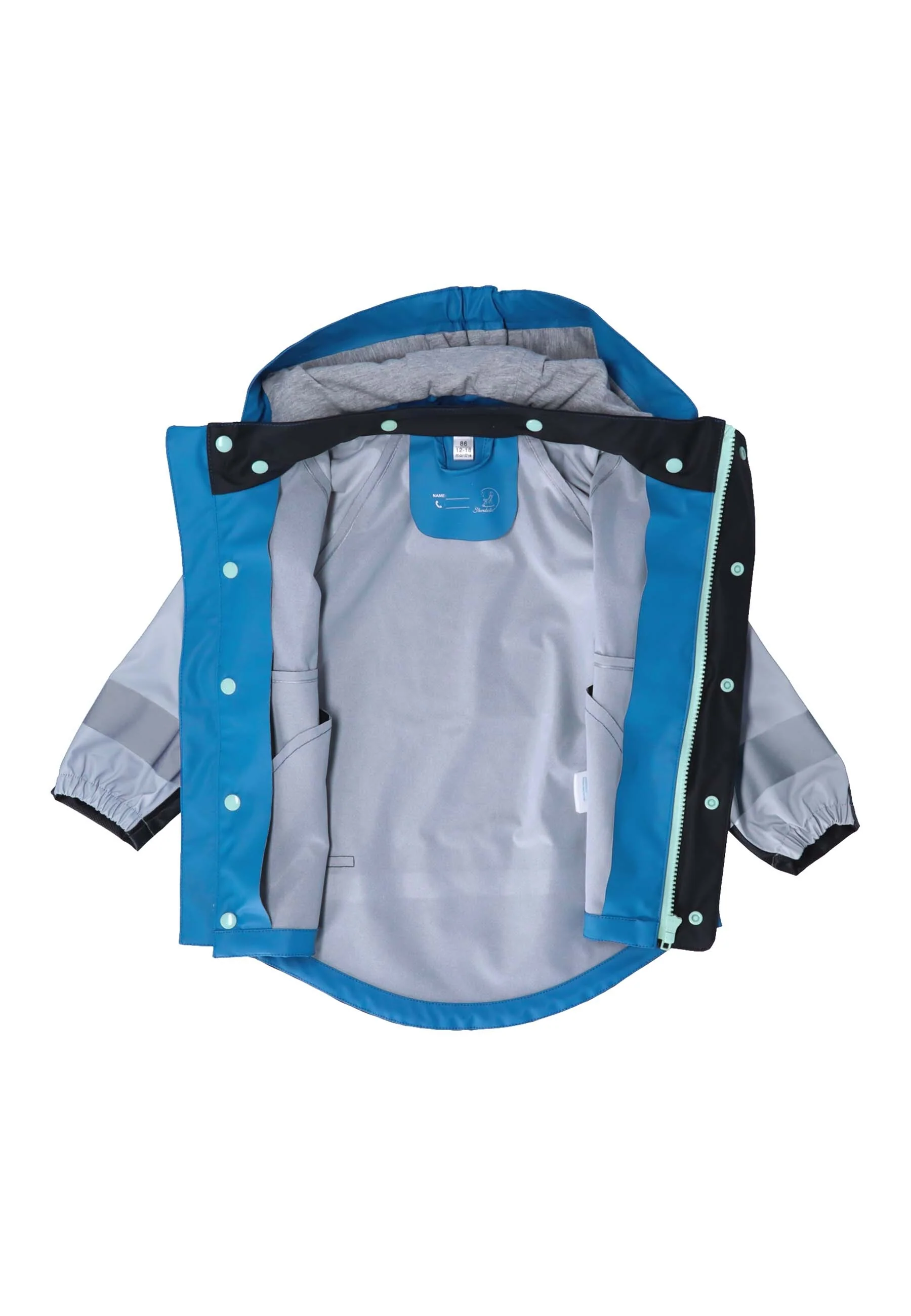 Funktions-Regenjacke mit Reflektoren, wasserdicht