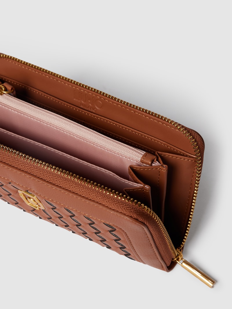 Portemonnaie in Leder-Optik Modell 'ELYNIA' in camel