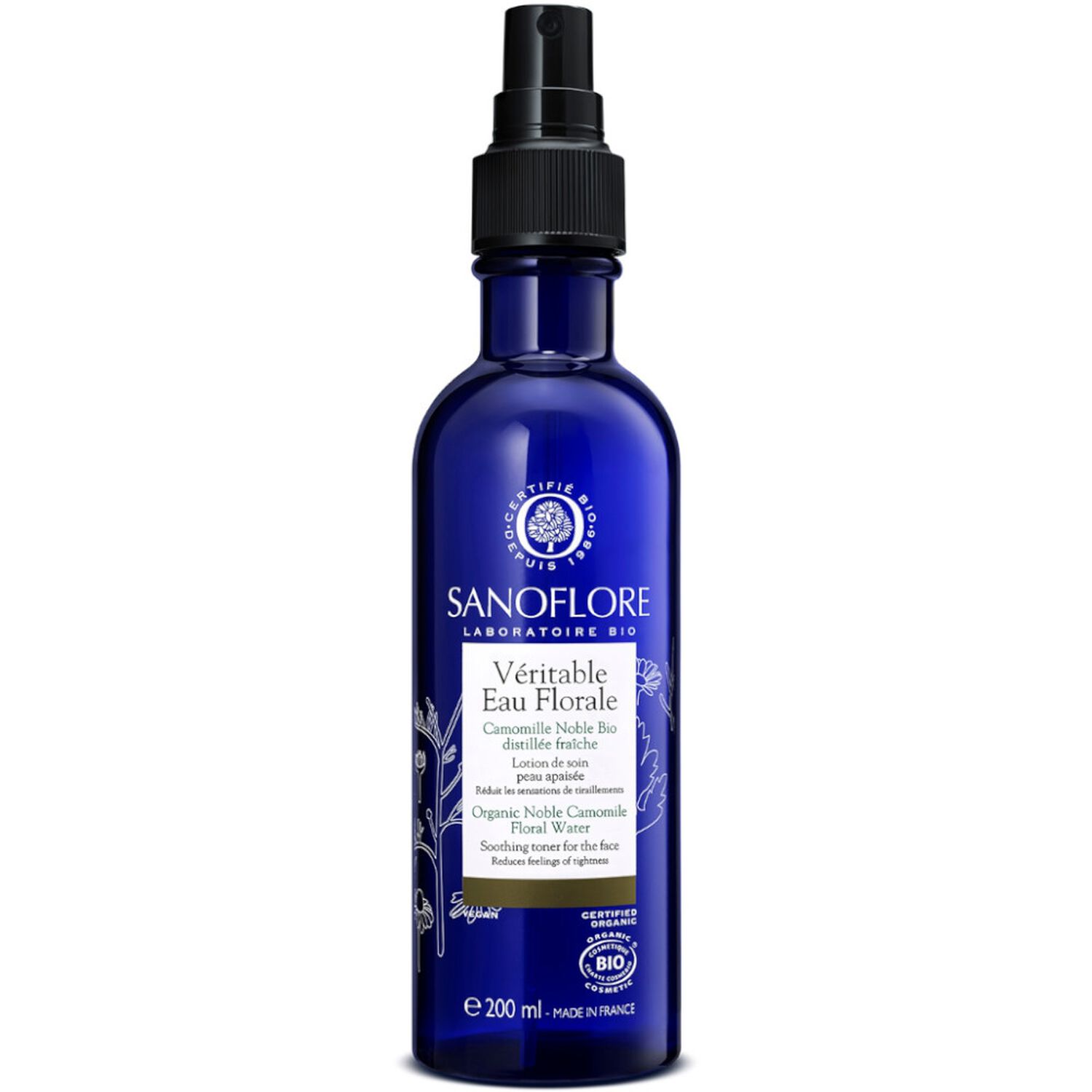 Sanoflore Véritable Eau Florale Camomille Noble Bio 200 ml