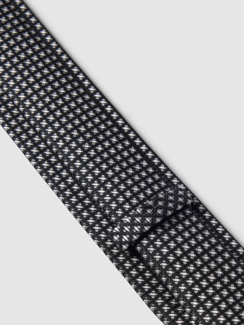 Krawatte mit Allover-Muster (6,0 cm) in schwarz