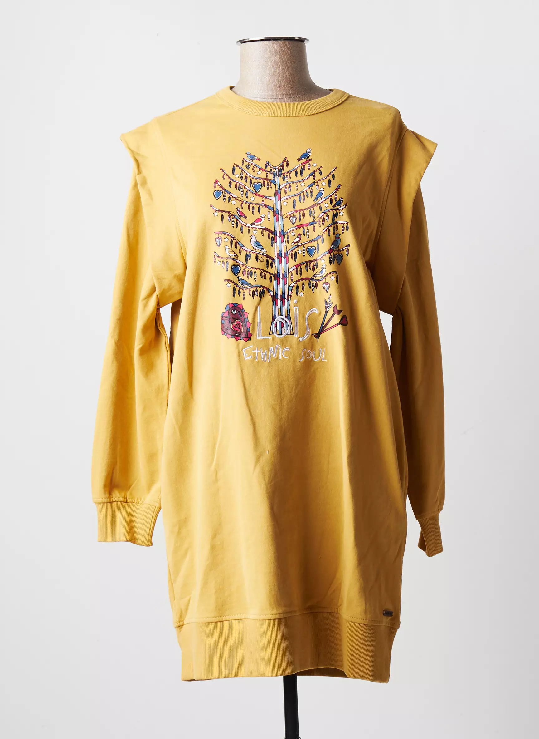 Lois Robes Courtes Femme couleur jaune