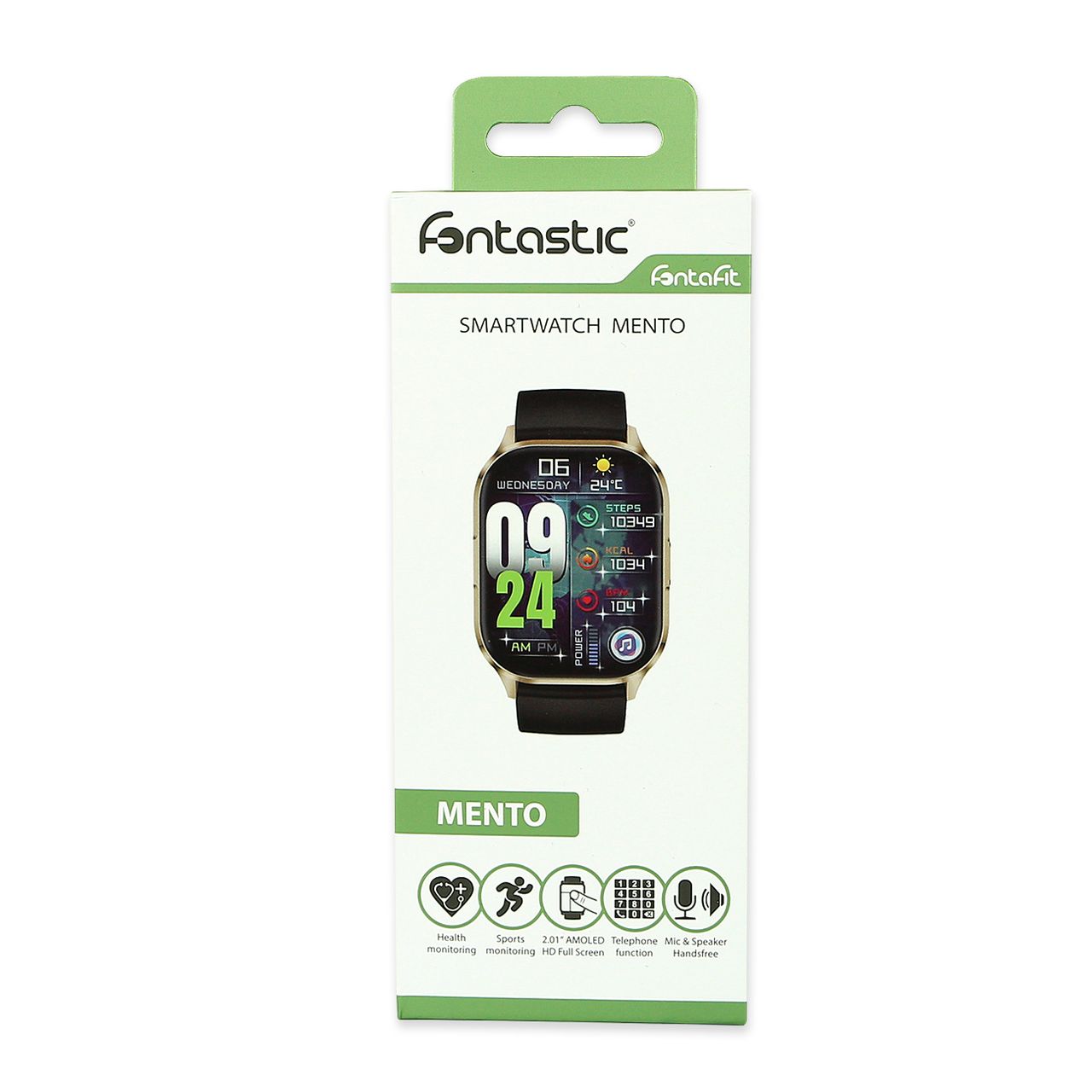 Fontastic Fontastic Mento AMOLED Smartwatch mit 2.01“ Display gold