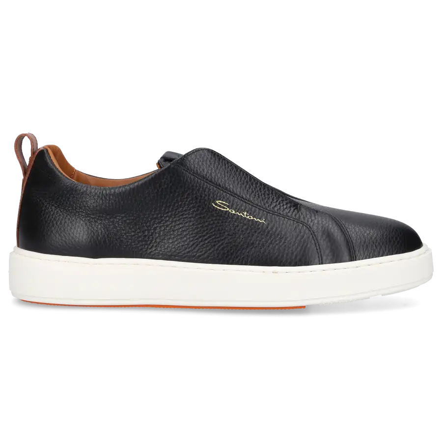 Santoni - Sneaker Slip on 21959 Kalbsleder - schwarz