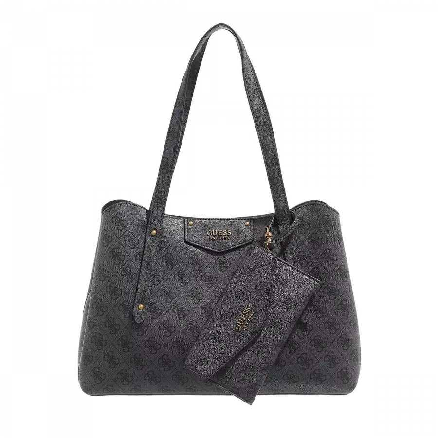 Guess - Guess Handle Bags Canvas Gray - grau