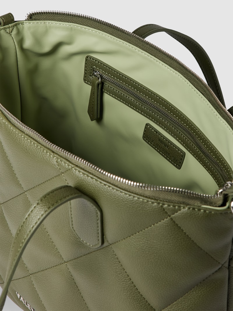 Tote Bag mit Label-Details Modell 'COLD' in khaki