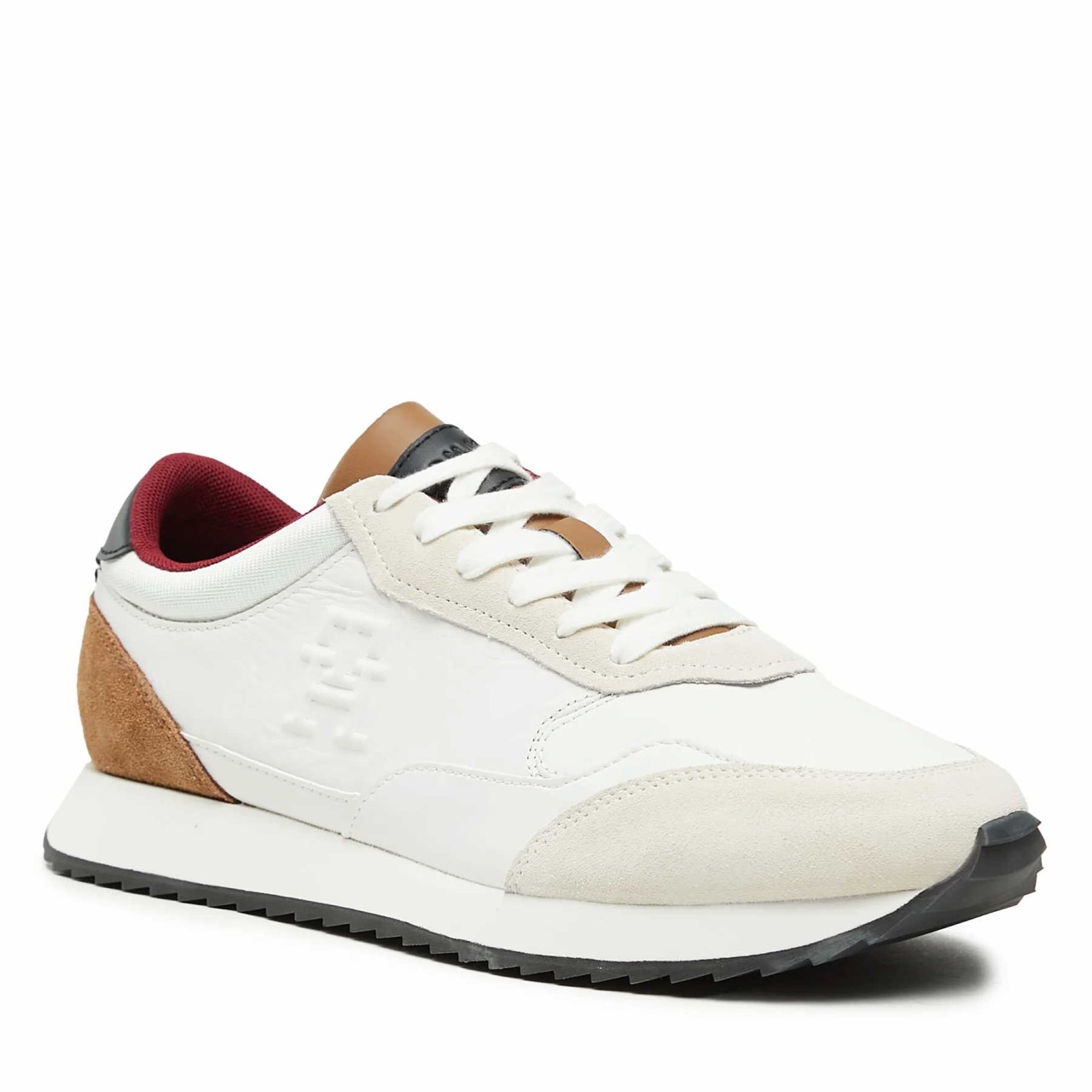 TOMMY HILFIGER Sneaker weiss Sneakers Runner Evo Lth Mix, white YBS