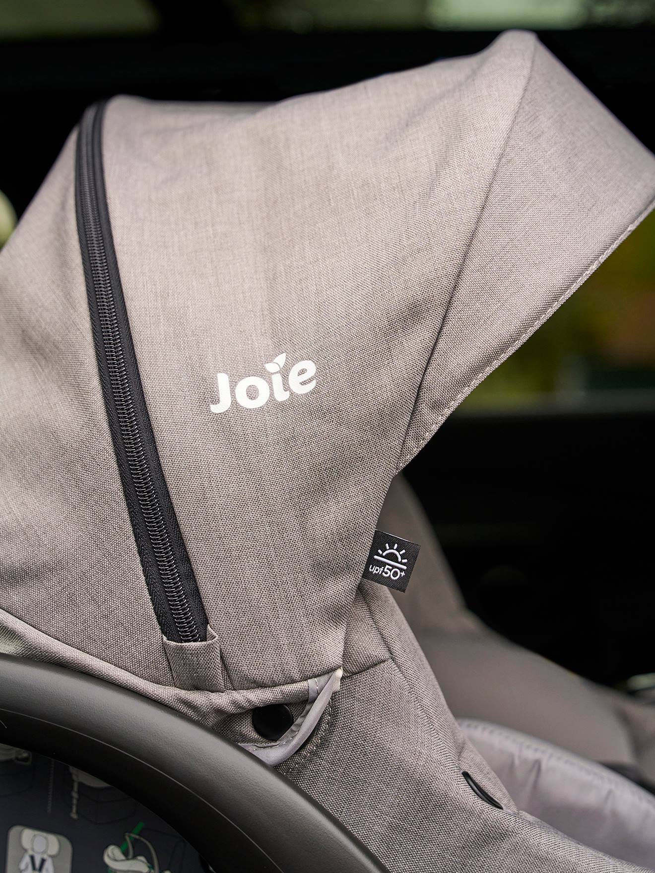Siège-auto coque JOIE i-Gemm 3 i-Size 40 à 85 cm, équivalence groupe 0+ taupe chiné (pebble)