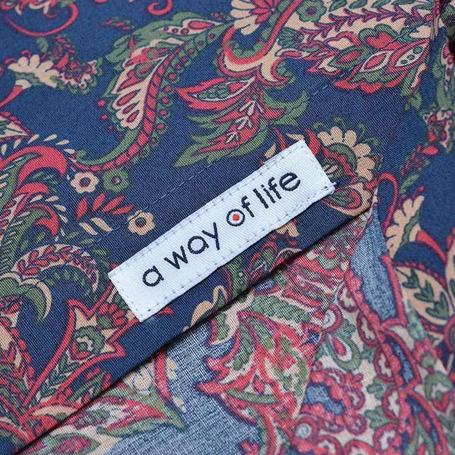 Lambretta Paisley Herren Langarm Hemd RWIS1380