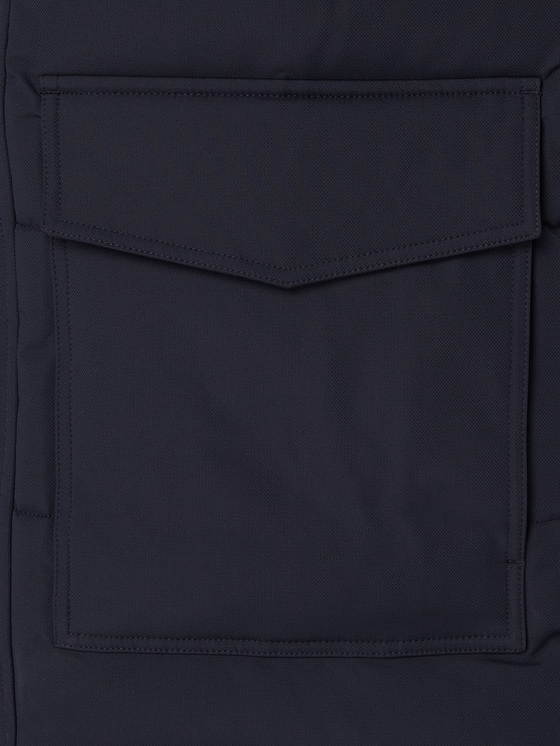 Parka mit abnehmbarer Kapuze in marineblau