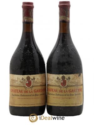 Châteauneuf-du-Pape Château de La Gardine Famille Brunel  1972 - Lot de 2 Bouteilles