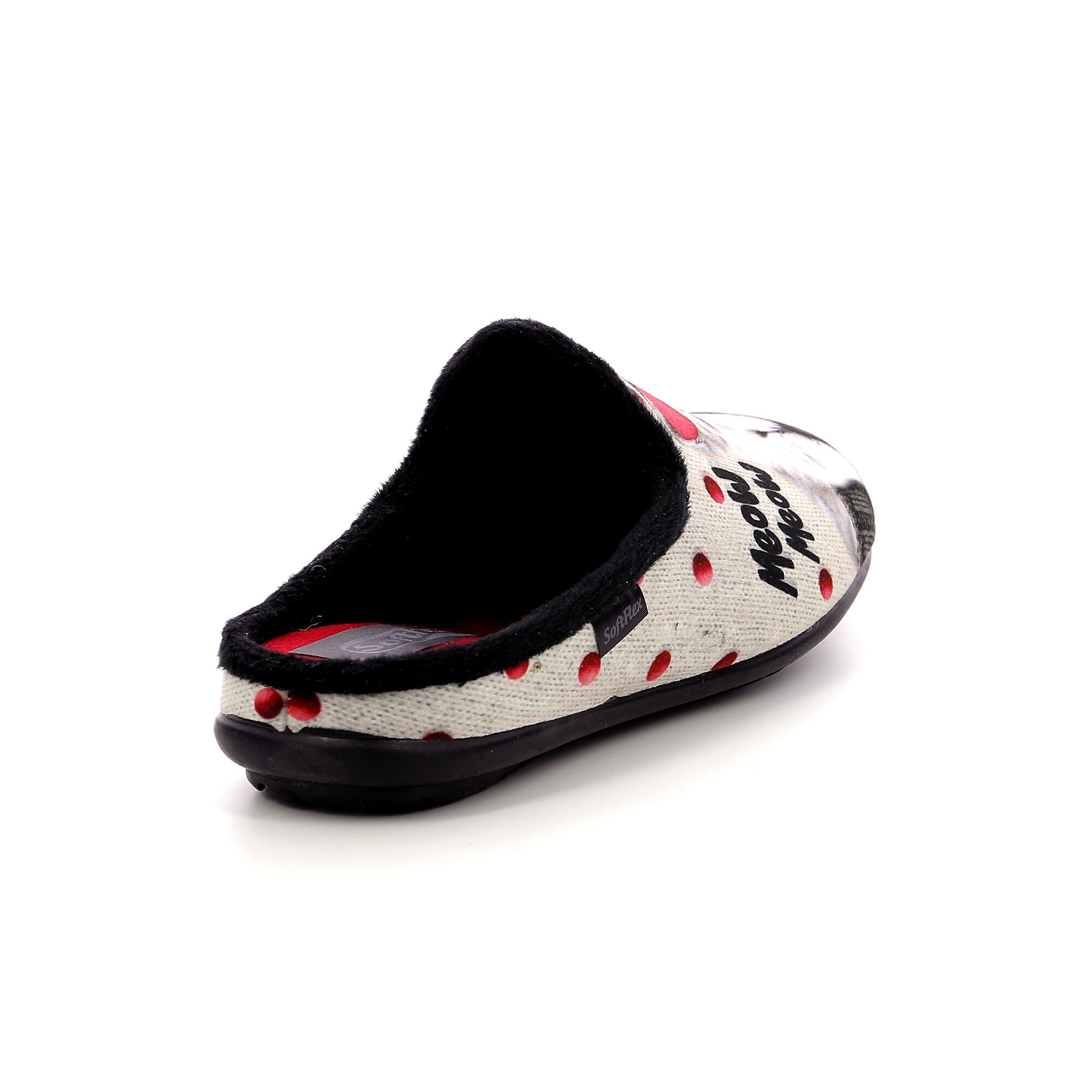 Chaussons forme mule motif chat SOFTFLEX