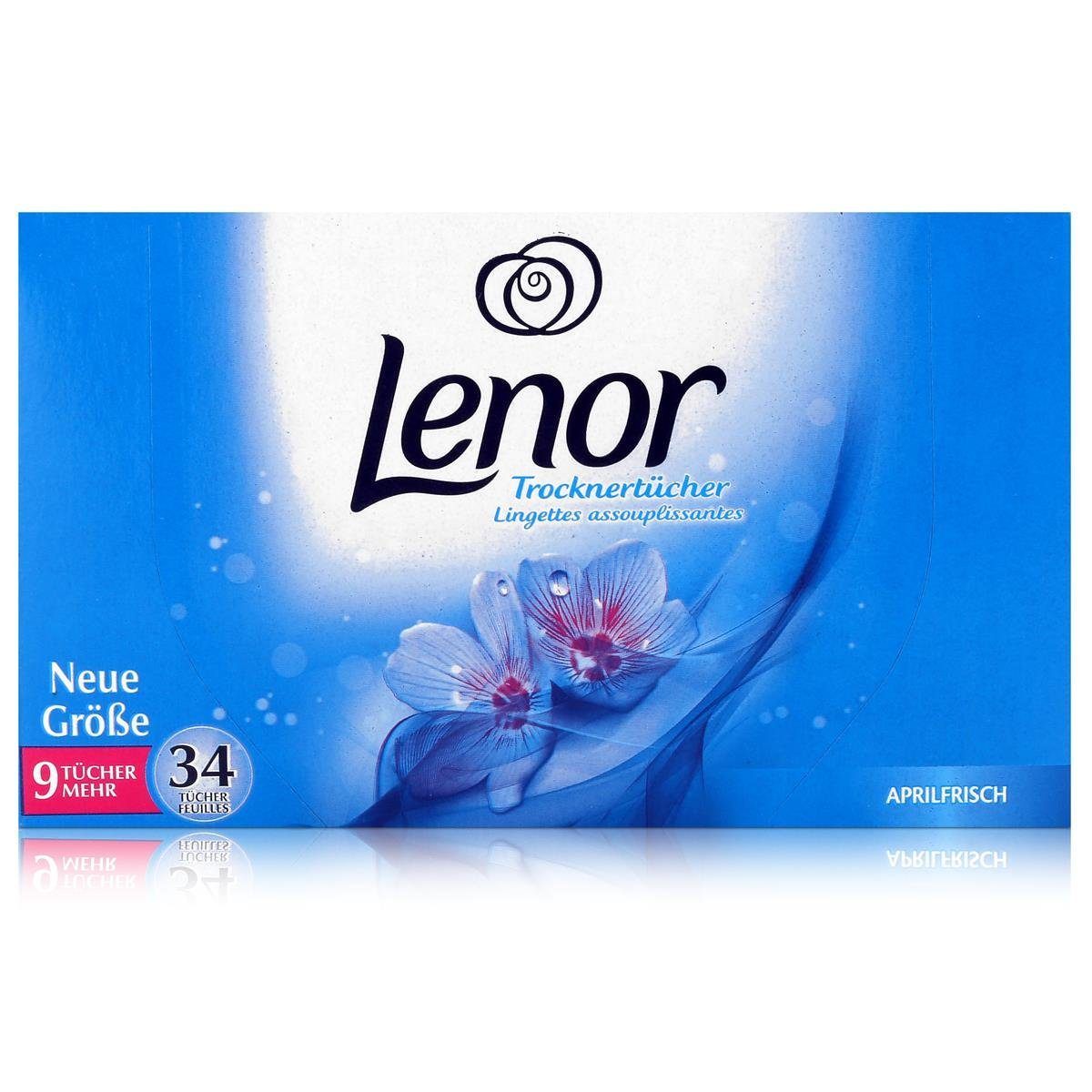 LENOR Lenor Trocknertücher Aprilfrisch 34 Tücher - Wäschepflege im Trockner Spezialwaschmittel