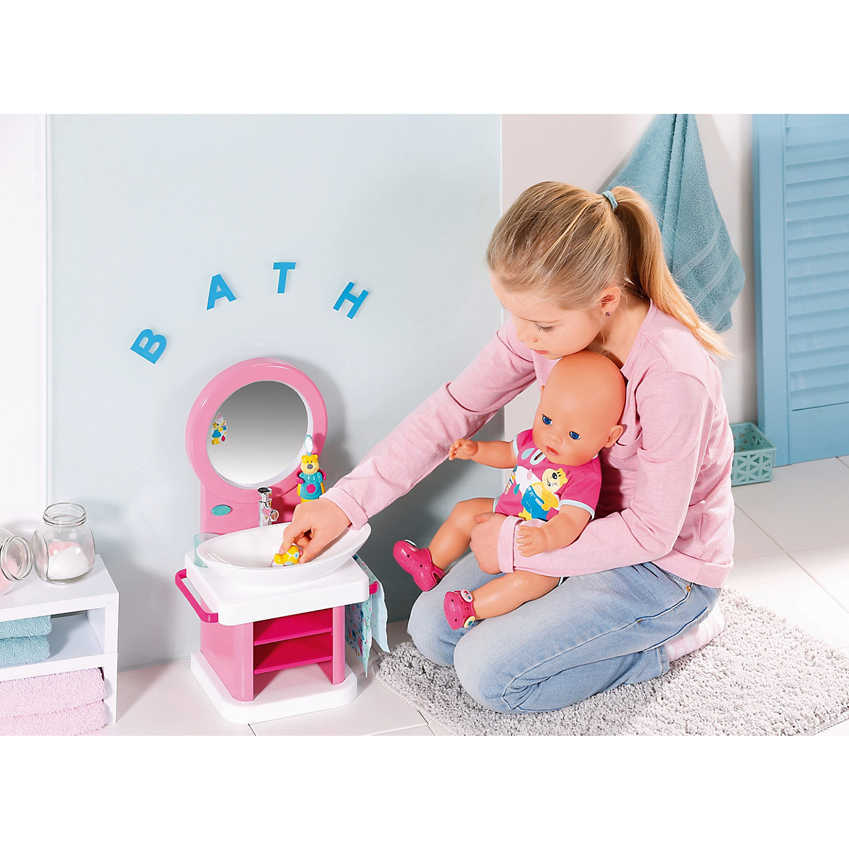 BABY born® Bad Zahnpflege-Set mit Waschtisch