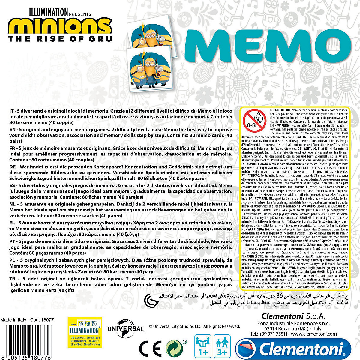 Memo Game - Minions 2