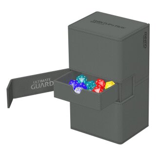 Ultimate Guard Twin Flip`n`Tray 200+ XenoSkin Monocolor - Grau