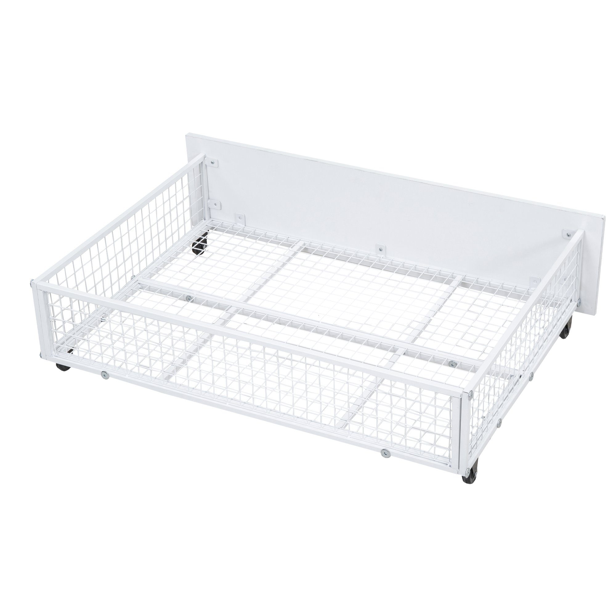 DEEP POWER Metallbett Etagenbett mit Schubladen Metallbett Doppelbett Einzelbett 140X200cm