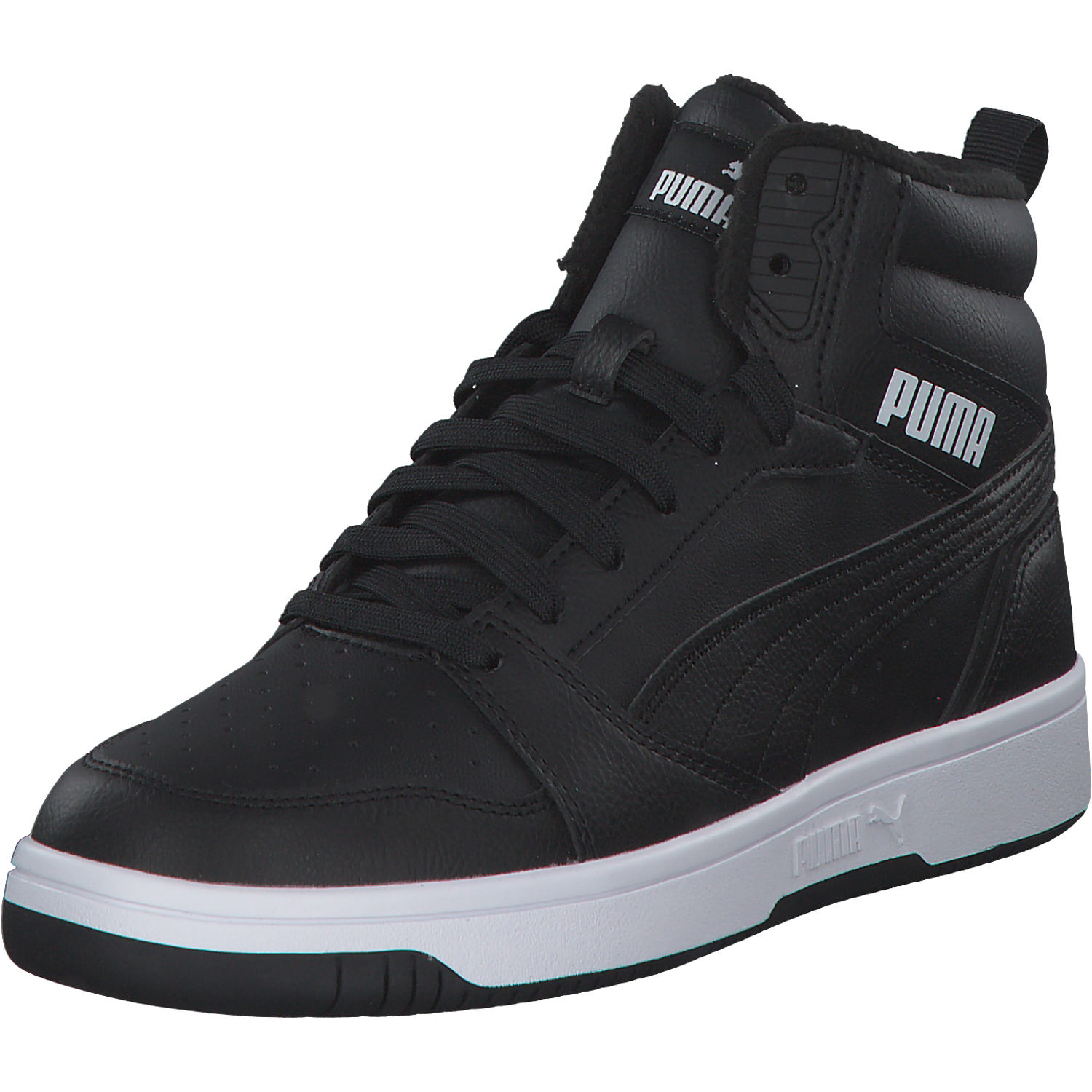 Puma Rebound v6 Mid Jr. 394685, Winterstiefel, Kinder, Grau (Shadow gray)