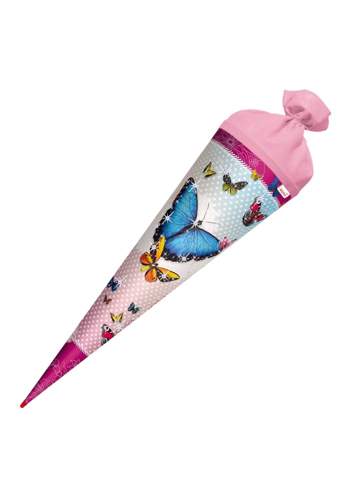 ROTH Schultüte groß Butterfly 70 cm, Glitter in Rosa günstig kaufen onesize