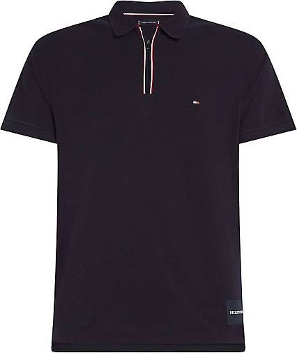 TOMMY HILFIGER Herren Poloshirt ZIP TIP SLIM POLO Slim Fit