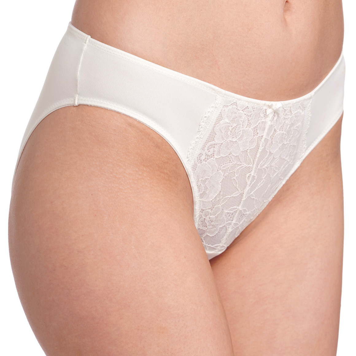 2 Damen Slips mit floraler Spitze