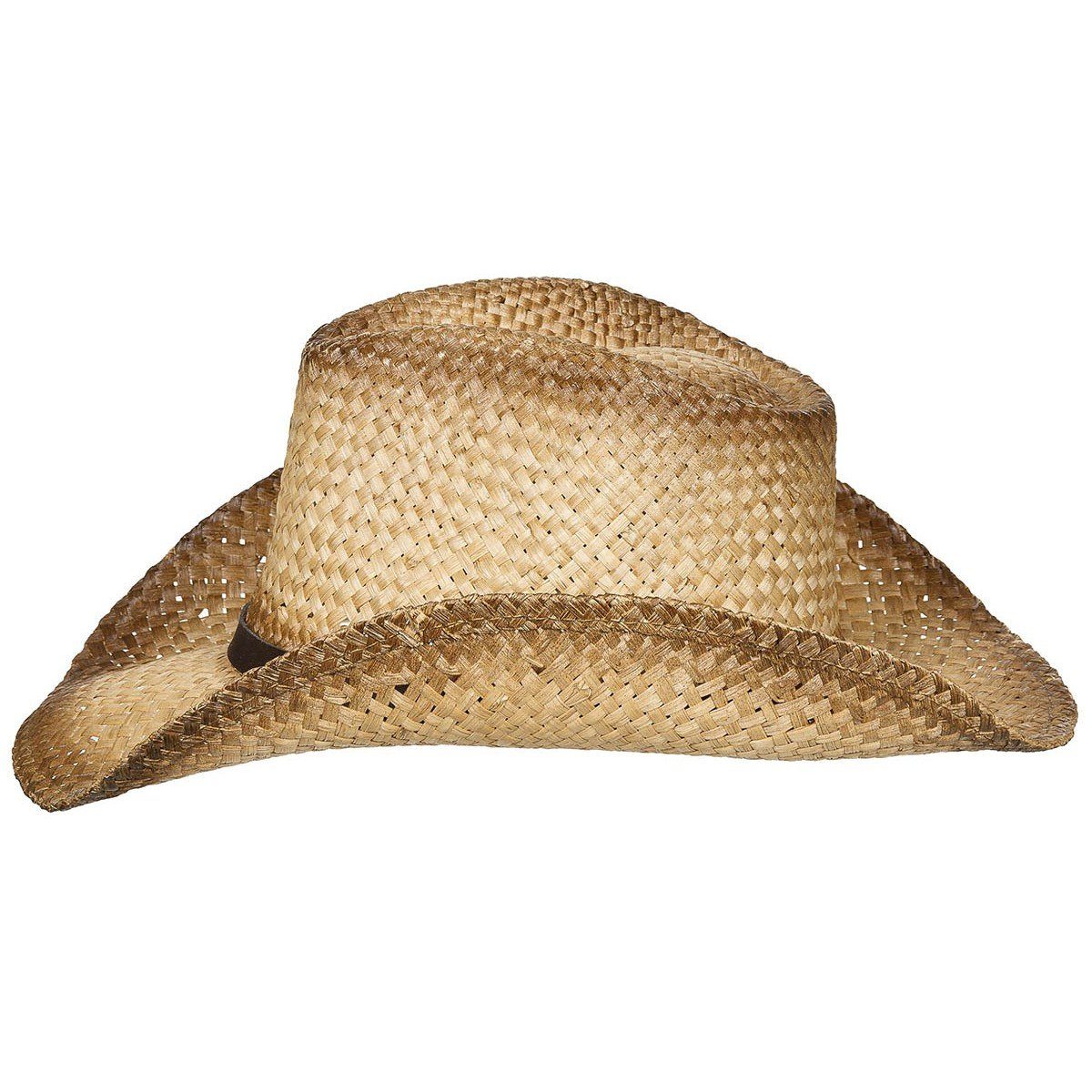FoxOutdoor Strohhut Strohhut, mit Hutband, braun elastischem Kopfband