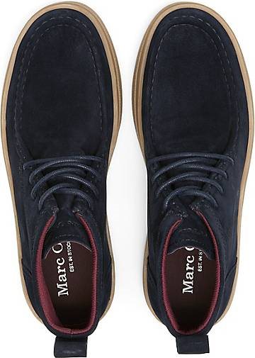 Marc O'Polo Schnürstiefel aus softem Veloursleder