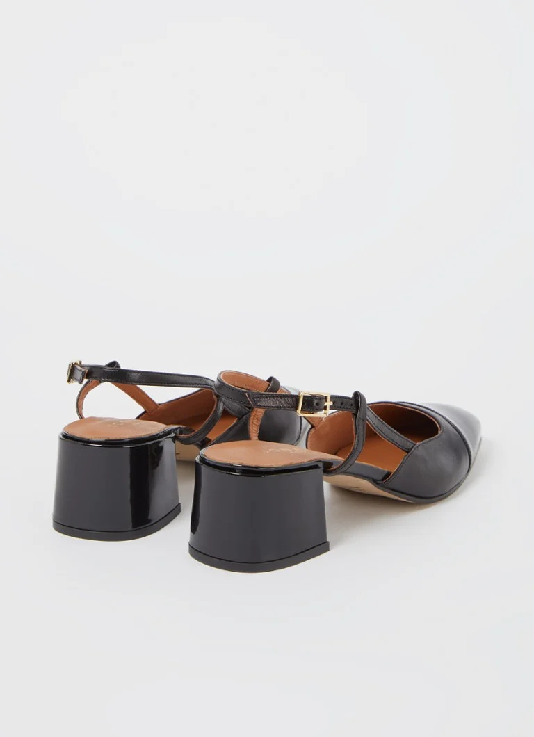 Jonak Dhapopy slingback with patent leather details