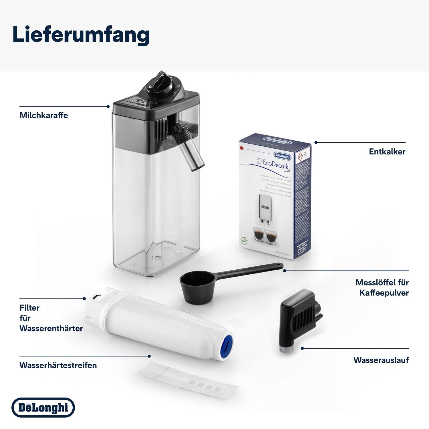 De'Longhi Kaffeevollautomat ECAM 23.466.S, mit LatteCrema Milchsystem, Silber